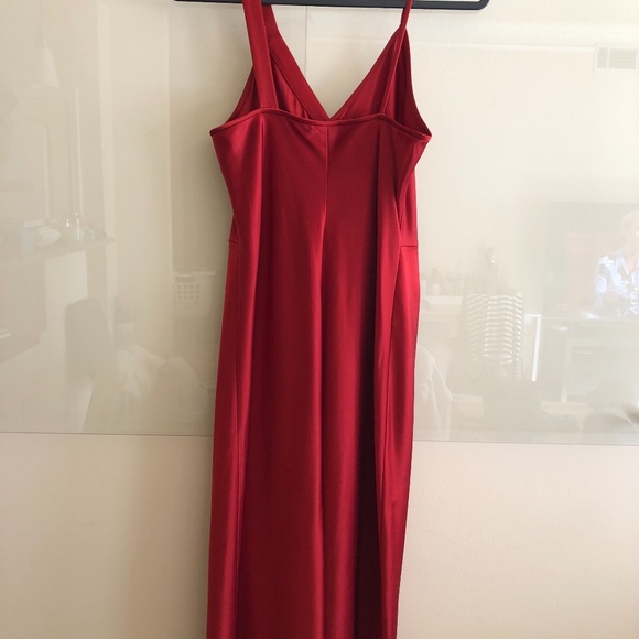 T by Alexander Wang satin twist midi dress, sz 4 - Picture 2 of 8
